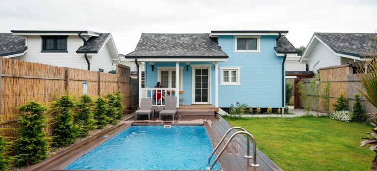 space saving ideas for a backyard pool