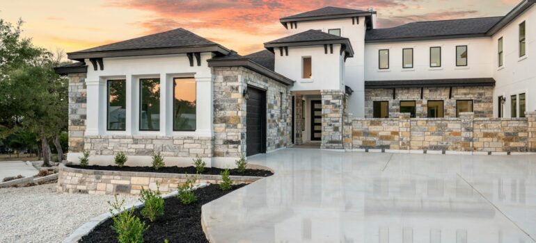 Custom Homes on Sloped Lot