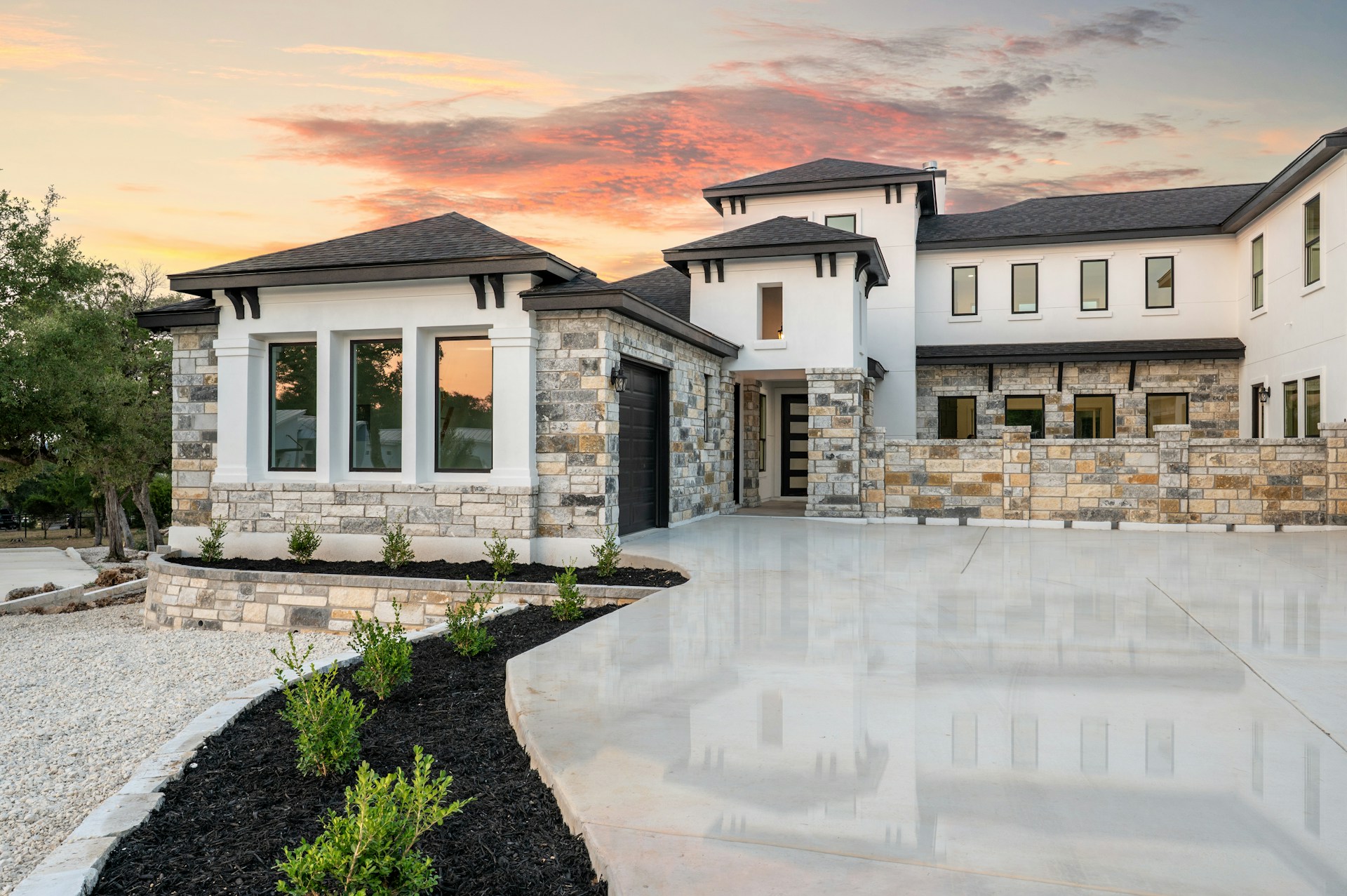 Custom Homes on Sloped Lot