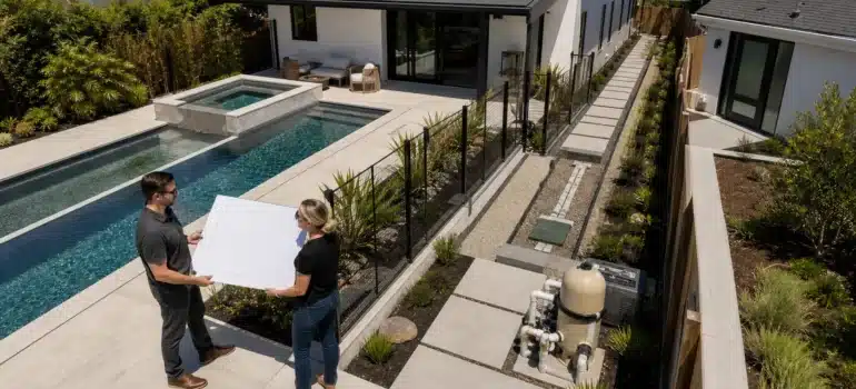 Small-Lot LA Pool/Spa Layouts That Fit ADU Access, Clearances, Utilities
